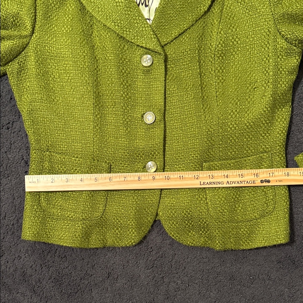 Bob Mackie Olive Green Women's Blazer - Picture 9 of 9
